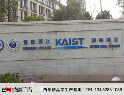 兩江國際水景墻樹脂發(fā)光字